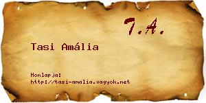 Tasi Amália névjegykártya